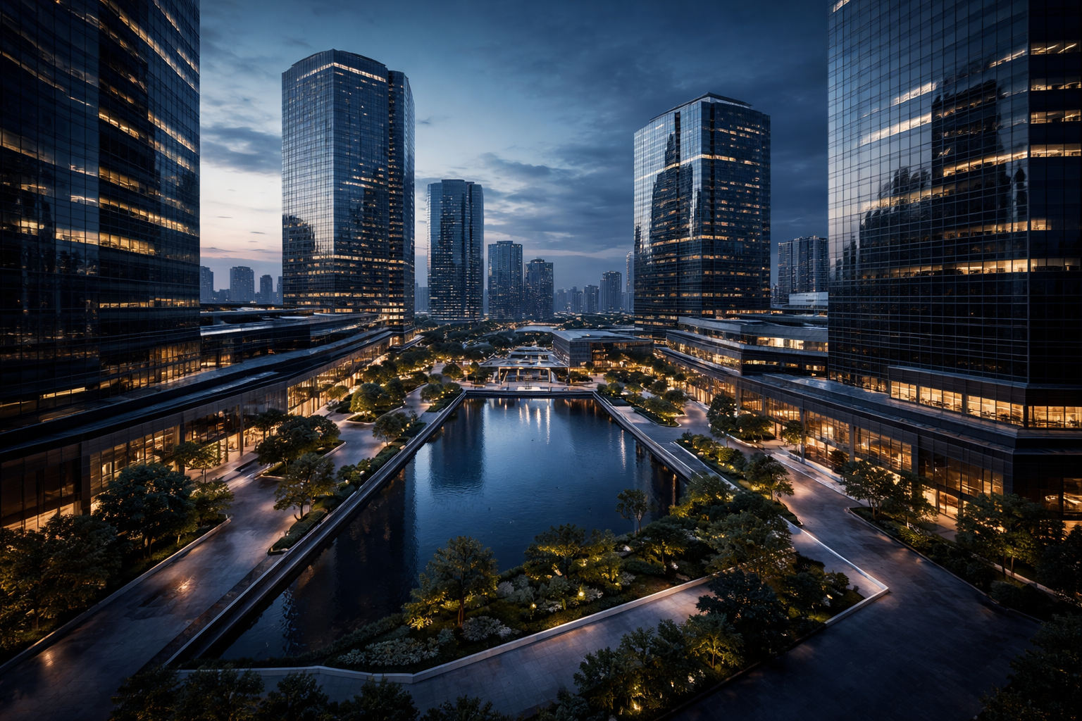 Premium urban landscape representing visual authority for brands and spaces